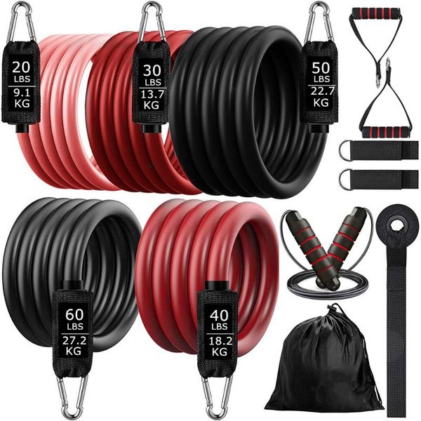 

resistance bands 200lb fitness booty elastic band workout for training home exercise sport gym dumbbell harness set expander equipment
