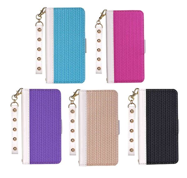 

cases cell phone sets suitable for iphone 12 mobile case leather splicing braided flap protective 11promax wallet xr
