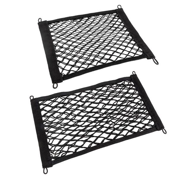 

car organizer auto rear net polyester adjustable cargo storage suitable for vehicle t21e