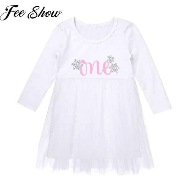 

born baby one year 1st first birthday party dress for girls tulle tutu dresses letters print princess white baptism girl's, Red;yellow