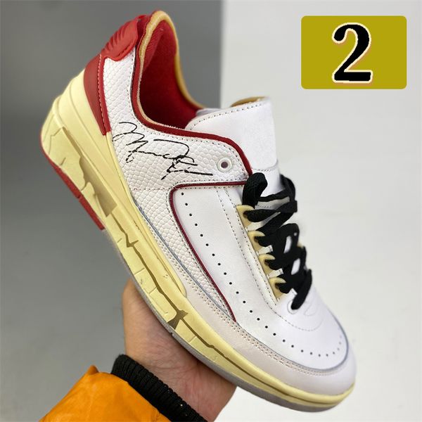 

2022 2 2s men basketball shoes white varsity red black royal classic shoe mens women athlete sneakers designer trainers us 5.5-12