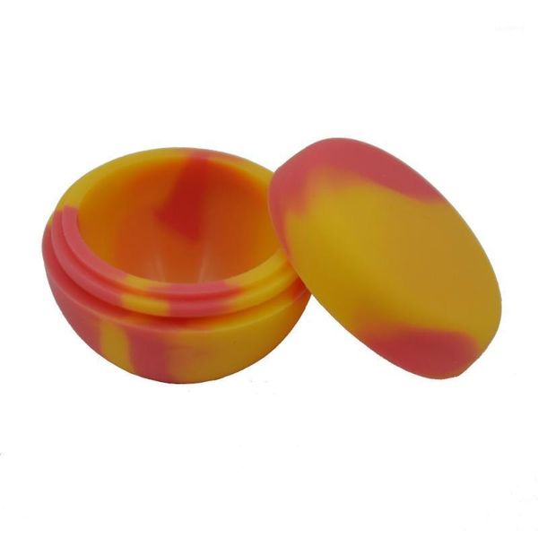 

storage bottles & jars 5pcs non stick 5.6ml bho semicircle silicone butane oil container dab wax jar for dry ,