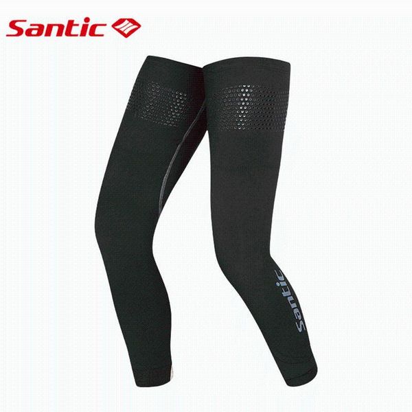 

arm & leg warmers santic cycling long autumn winter uv protect 6c09053, Black