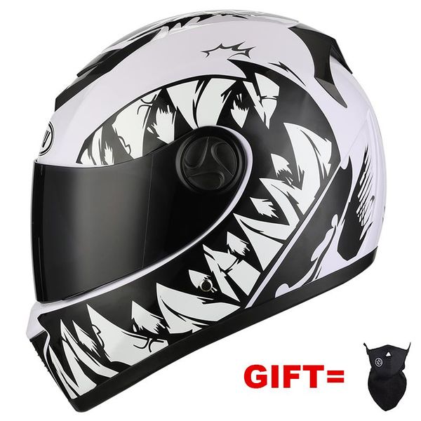 

lens full face motorcycle helmet with dual lensracing s-xl size casco casque moto dot approved capacete double visors helmets