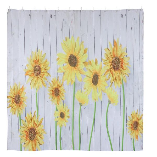

shower curtains 1pc sunflower printing curtain waterproof bathtub for bathroom