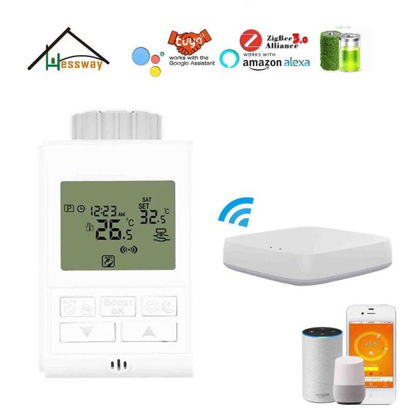 

smart home control wifi app controller gateway zigbee3.0 radiator thermostat for route 4.5mm check valve opening