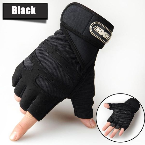 

wrist support myj exercise weight lifting gym gloves breathable heavyweight man crossfit body building training sport fitness workout, Black;red