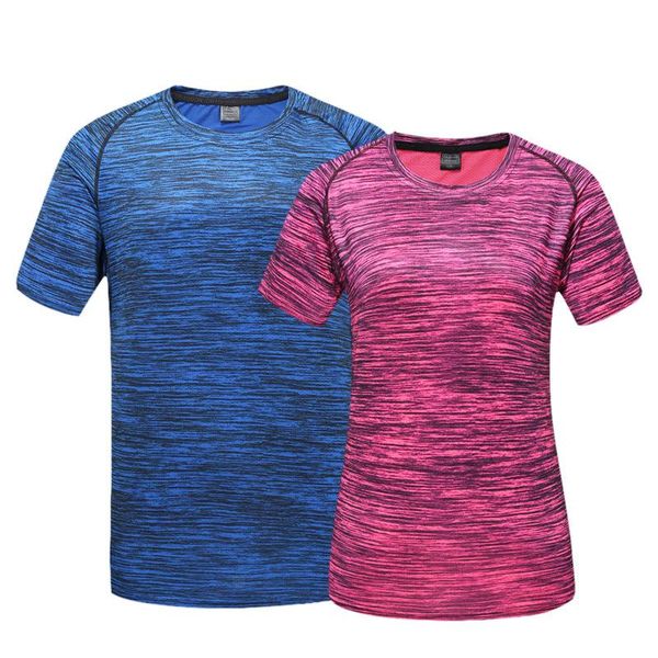 

men women compression quick dry running t shirt fitness tight short sleeve sport tshirt training jogging shirts gym sportswear jerseys, Black;blue