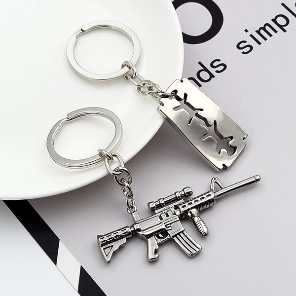 Carro Keychain Popular Weapon Keychain Chaveiro Chaveiro Chaveiro Chaveiro Chave Chave Titular Acessórios Automóveis