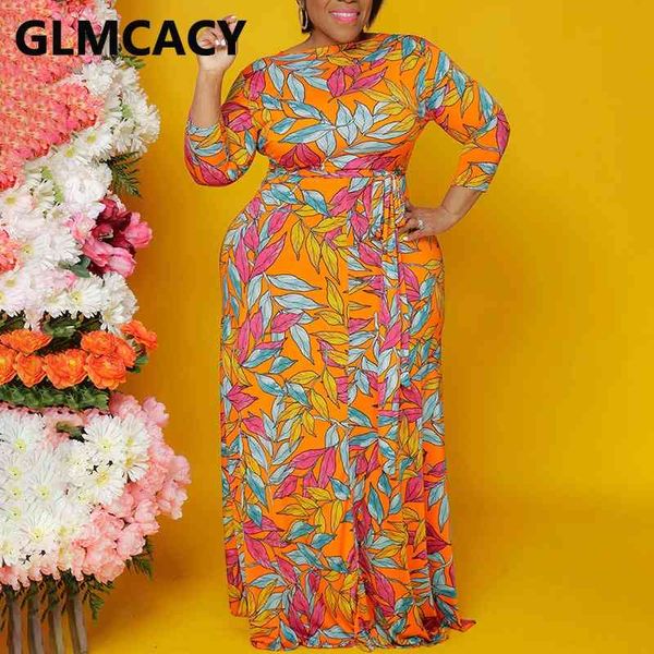 

long sleeve leaf printed casual maxi dress 210702, Black;gray