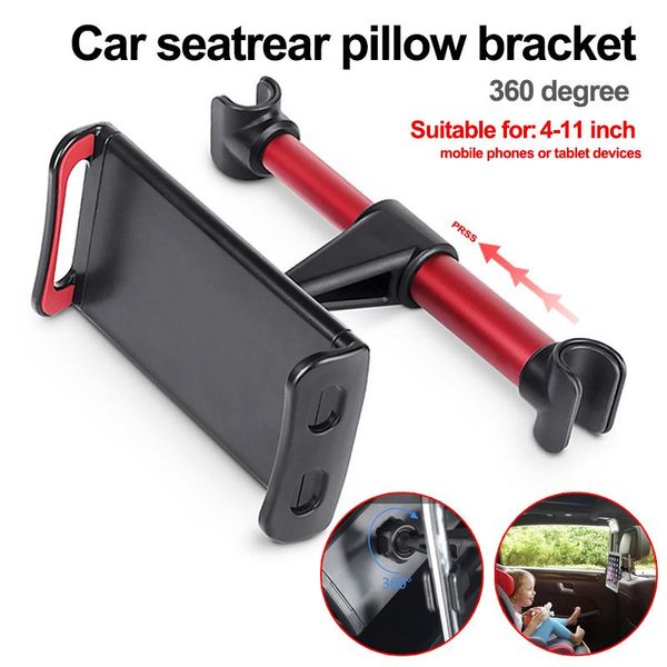 

cell phone mounts & holders car rear pillow holder tablet stand seat headrest mounting bracket for x8 ipad mini 4-11 inch