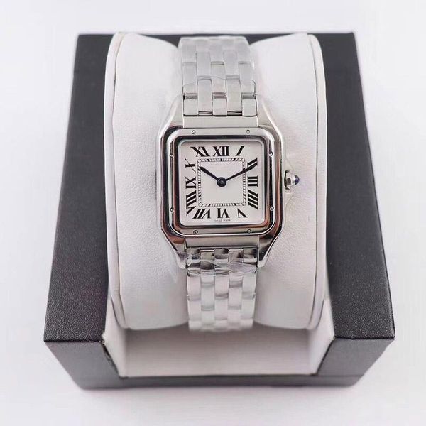 

sale women watches new fashion 22*30mm dial gold/silver stainless steel quartz lady with diamond free, Slivery;brown