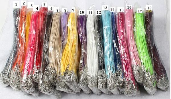 

diy strands wholesale 2.0mm korean wax rope necklace cords string, Black