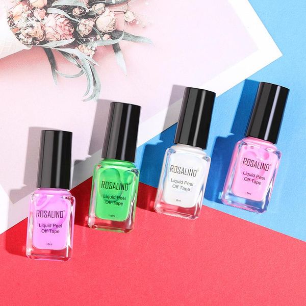 

nail gel peel off anti-overflow glue easy removing edges protection art tool, Red;pink