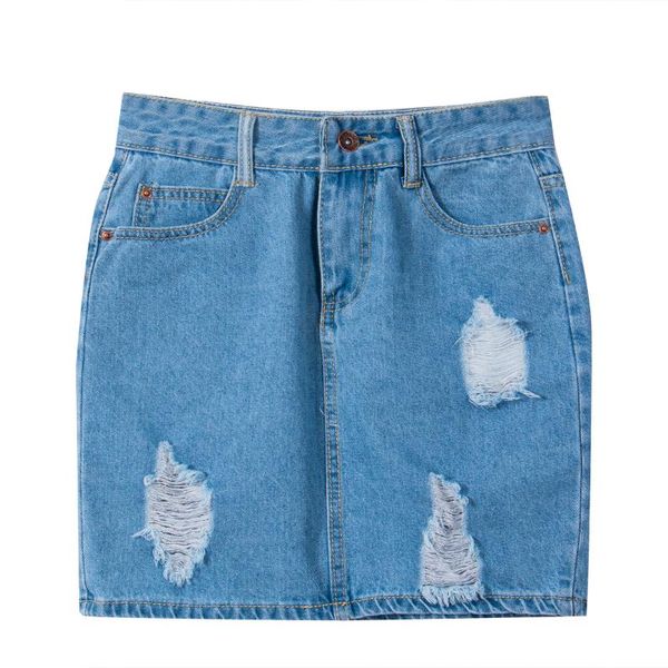 

skirts 2021 women fashion high waist short skirt denim pencil ladies mini bodycon clothes, Black