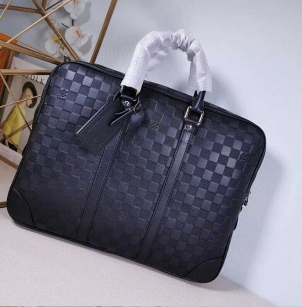 

bags brand iconic designer bag luxury handles n41146 cross n41125 full-leather press-grid shoulder briefcase totes men's body bag handb