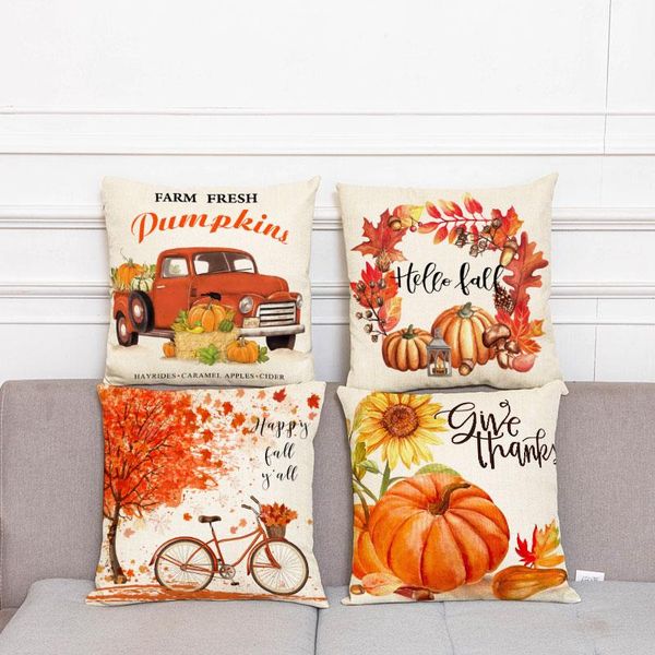 

cushion/decorative pillow pumpkins case velvet cover rustic art decor cushion thanksgiving day christmas gift