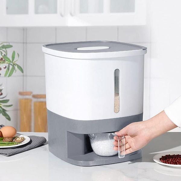 

storage bottles & jars airtight rice dispenser cereal container bin measuring cup 22 lbs dry food