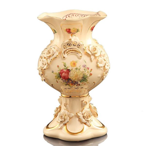 

vases european vase porcelain ornaments living room flower arrangement high-grade nordic creative furnishings
