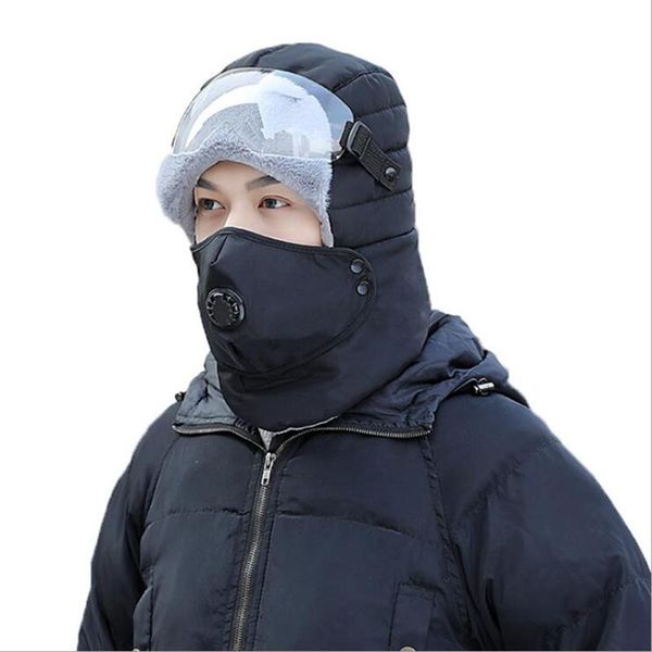 

party masks high-end windproof and cold-proof lei feng hat thickened warmth ear protection eye northeast cotton mao-1