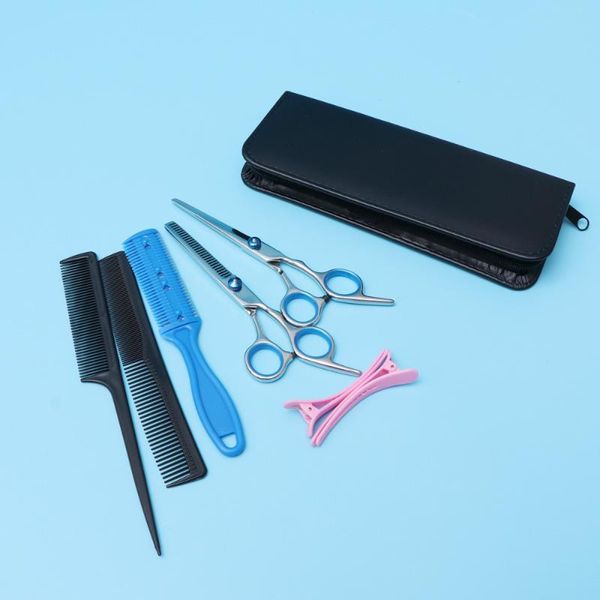

hair scissors 5pcs professional set barber tool teeth for home salon