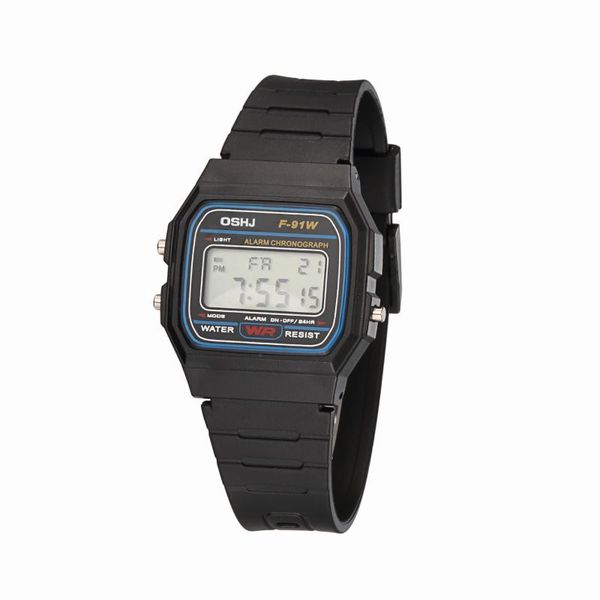 

wristwatches factory direct cross-lens special for quick buy wr f91w multi-function led electronic sport watch, Slivery;brown