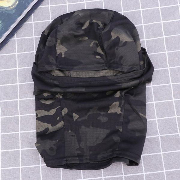 

camouflage mask outdoor riding marching jungle cycling caps & masks, Black