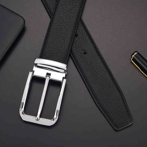 

factory outlet luxury brand belt men's leather high grade luxury jeans with young people's versatile personality belt s7gv, Black;brown