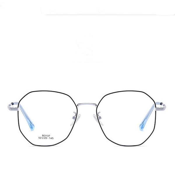 

titanium alloy spectacle frames men's retro fashion trendy eyeglasses women's fresh skin-friendly literary myopia eyewear sunglass, Black
