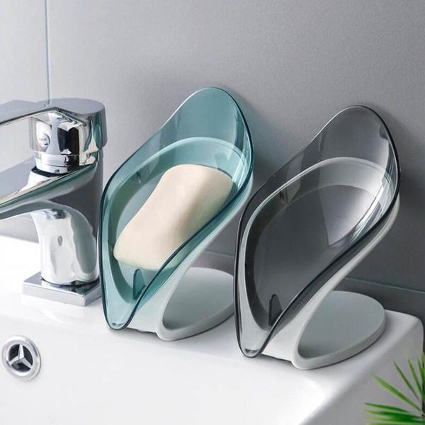 

sink creative tray holder shape dish cleaning drain gadgets bathroom brush suction rack soap plate box supplies leaf cup drying dishes