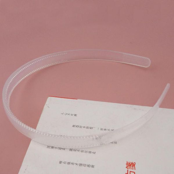 

hair accessories 20pcs 12mm teethed clear plastic headbands diy hairbands girls wholesales plainhair hoops, Slivery;white