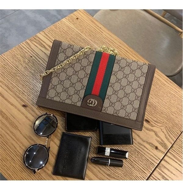 

home single chain bag zipper horizontal square letters womens chain bag8, Black