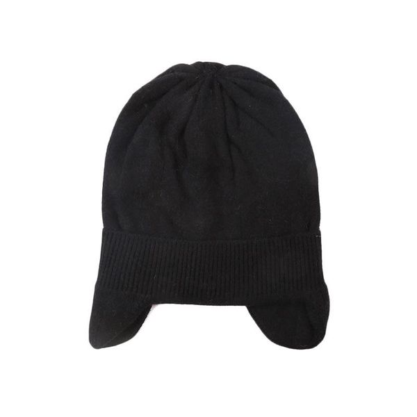 

beanie/skull caps fashion ladies winter warm knitting trend students all-match cute pure color hooded ear protection wool hat, Blue;gray