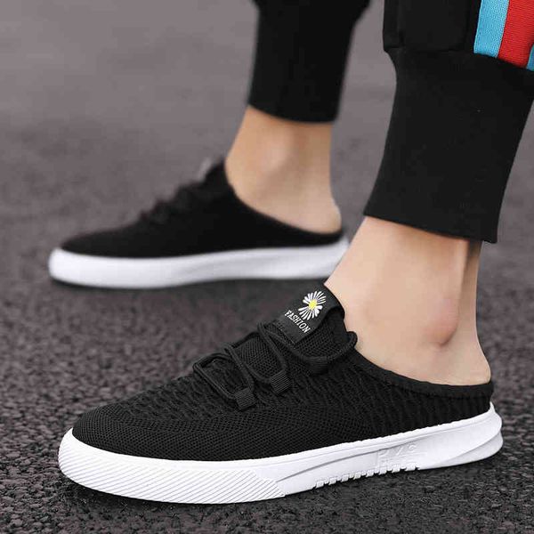 

sandals men's summer slippers, beach-wedged men's shoes, fashionable breathable male sandals do8u, Black