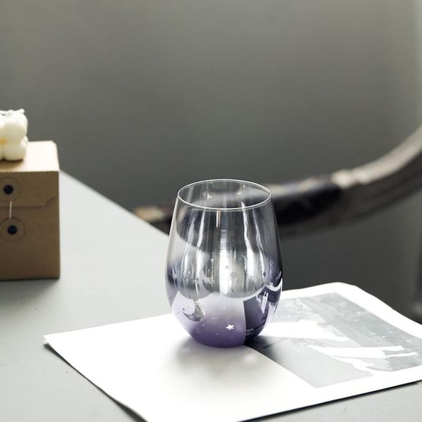 

round creative glass cup simple reusable modern nordic coffee transparent vasos cristal agua home life bl50bl wine glasses