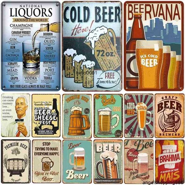 

good beer plaque tin sign pin up shabby chic decor signs vintage bar decoration metal poster pub platea