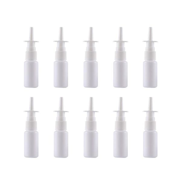 

storage bottles & jars 20pcs direct injection bottle portable nasal sprayer refillable fine mist empty spray (10ml)