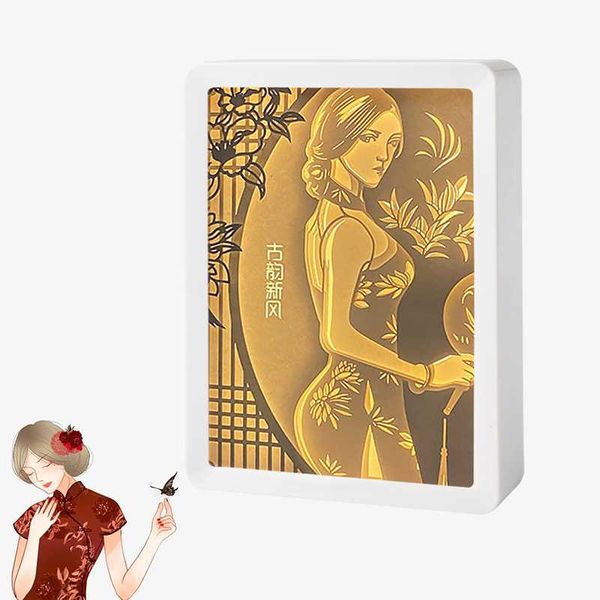

frames shadow box white light led cheongsam study painting exhibition aesthetic room decor wedding gift decorative po frame