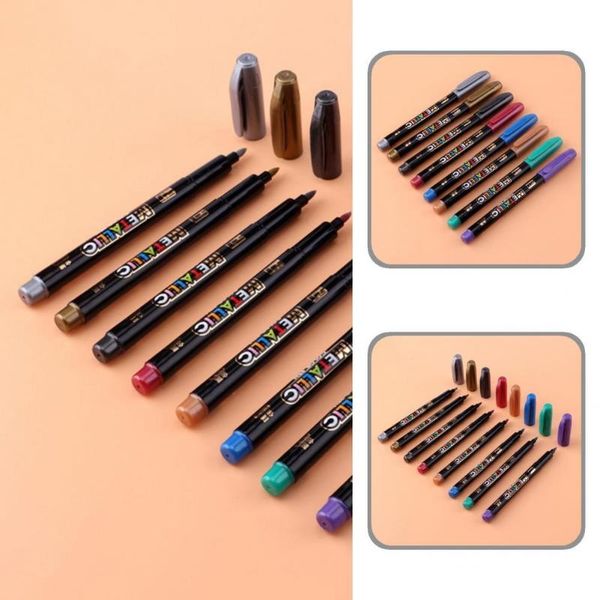 

party favor anti-fraying chemically stable leak-proof metallic marker pen for student