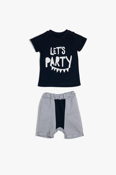 

men's tracksuits koton kids navy blue male baby suit, Gray