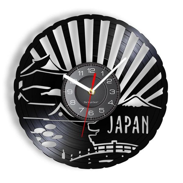 

wall clocks japanese culture artwork record clock japan custom home decor watch retro disks crafts asia trevaling gift