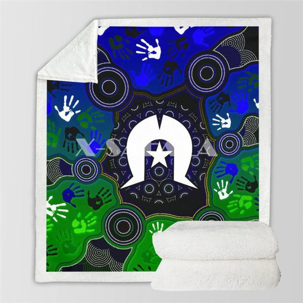 

blankets australia aboriginal naidoc week 3d print plush throw sherpa fleece bedspread blanket vintage bedding square picnic wool soft-8