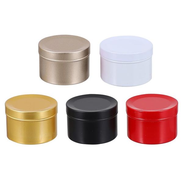 

gift wrap 5pcs 50ml christmas elements candle party favors tins jar metal boxes