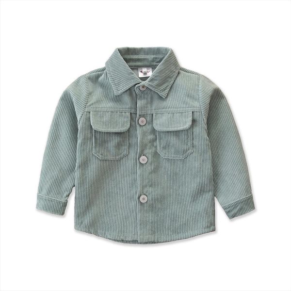 

kids baby long sleeve pocket coat stylish lapel solid color for children boys girls, Blue;gray