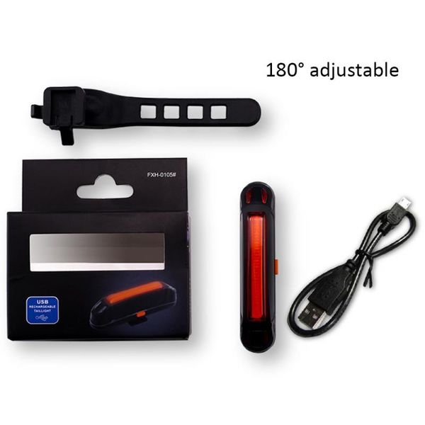 

bike rear lights usb charging bicycle taillight safety warning light headlight laser cycling equipment