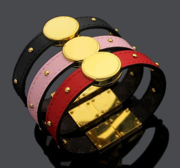 

vitton bracelets for men woman designers wrist band leather flower pattern bracelet pearl jewelry with box, Golden;silver