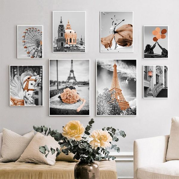 

paintings nordic abstract scenery picture wall art canvas painting modern landscape posters and prints for vintage living room decoration