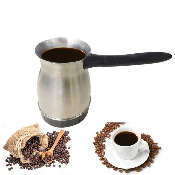 

coffee pots 600w 220v machine stainless steel turkish maker electrical pot kettle for home office uk plug