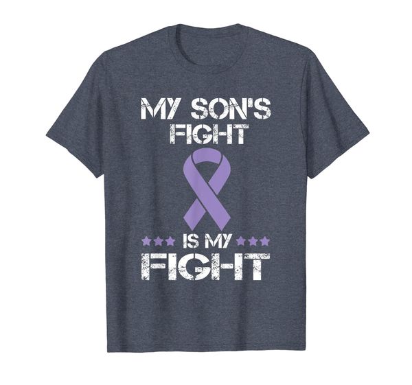 

my son's fight is my fight t shirts testicular cancer gift, White;black