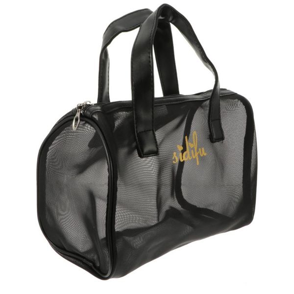 

storage bags 1 pc fashionable handbag pouch makeup bag chic toiletry (black)